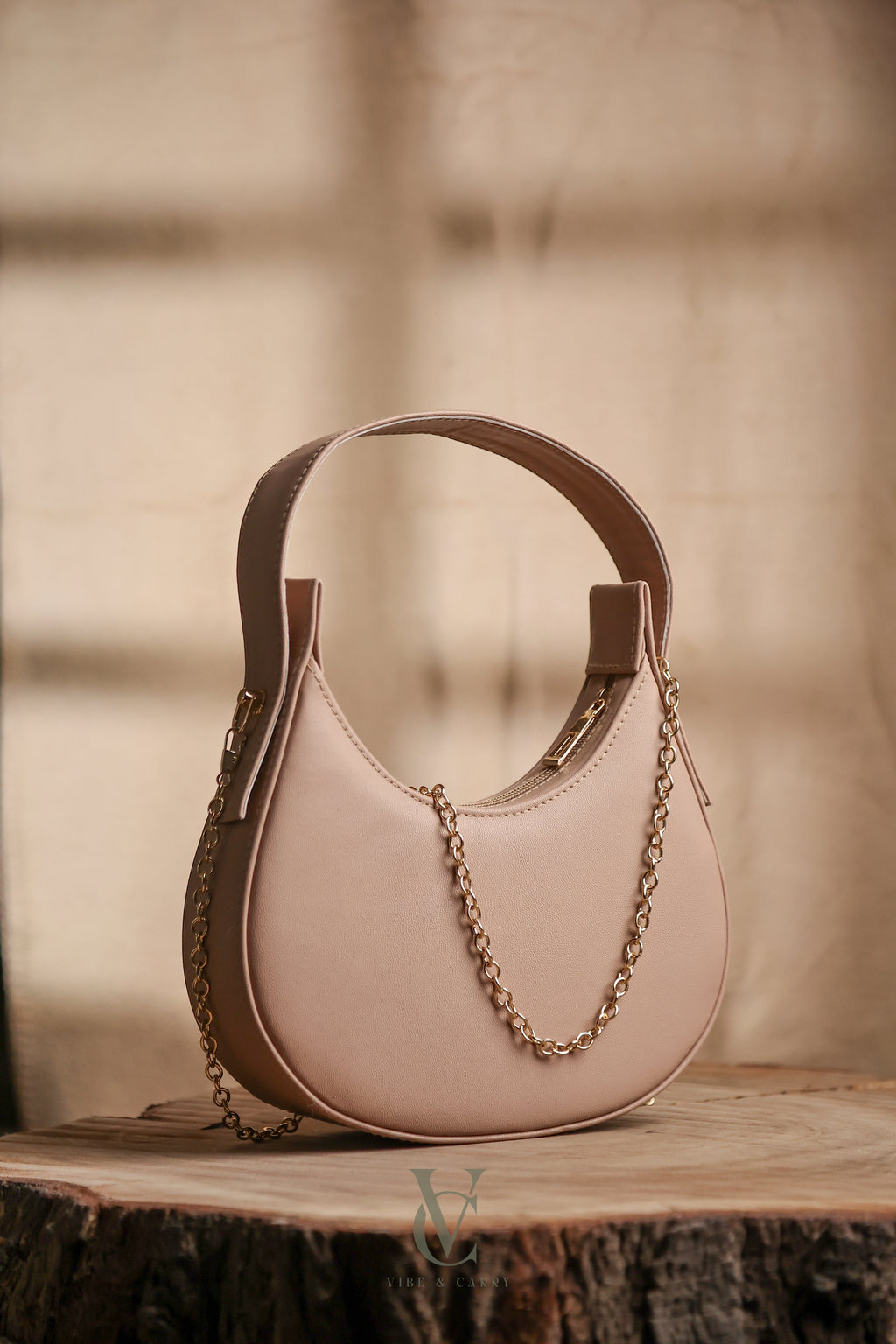 Half Moon Blush Bag