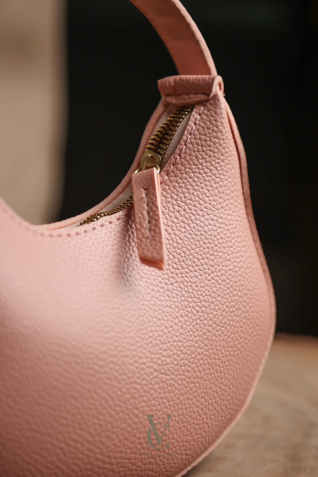 Half Moon Pink Bag
