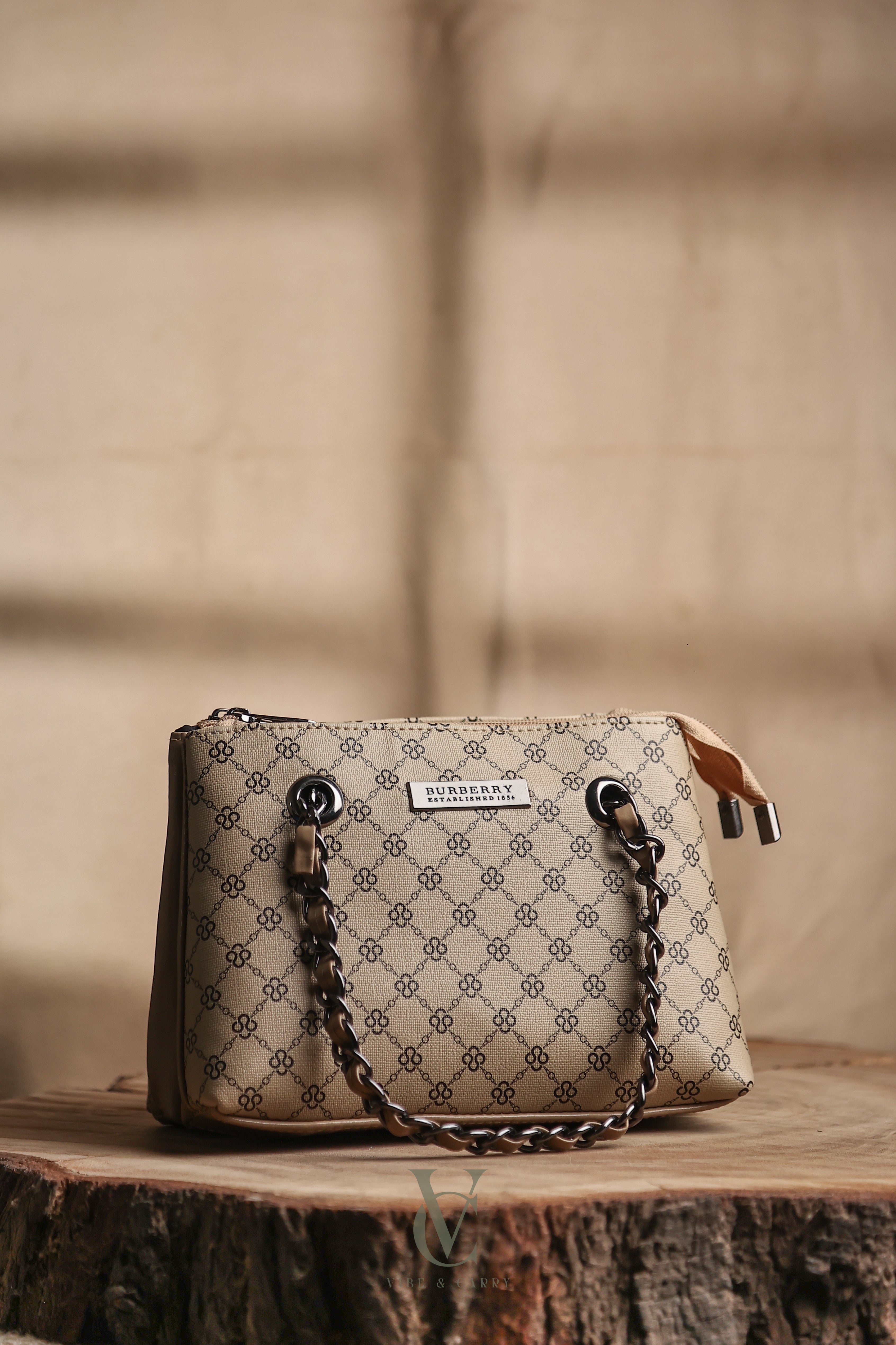 Burberry Beige Dual Zip Classic