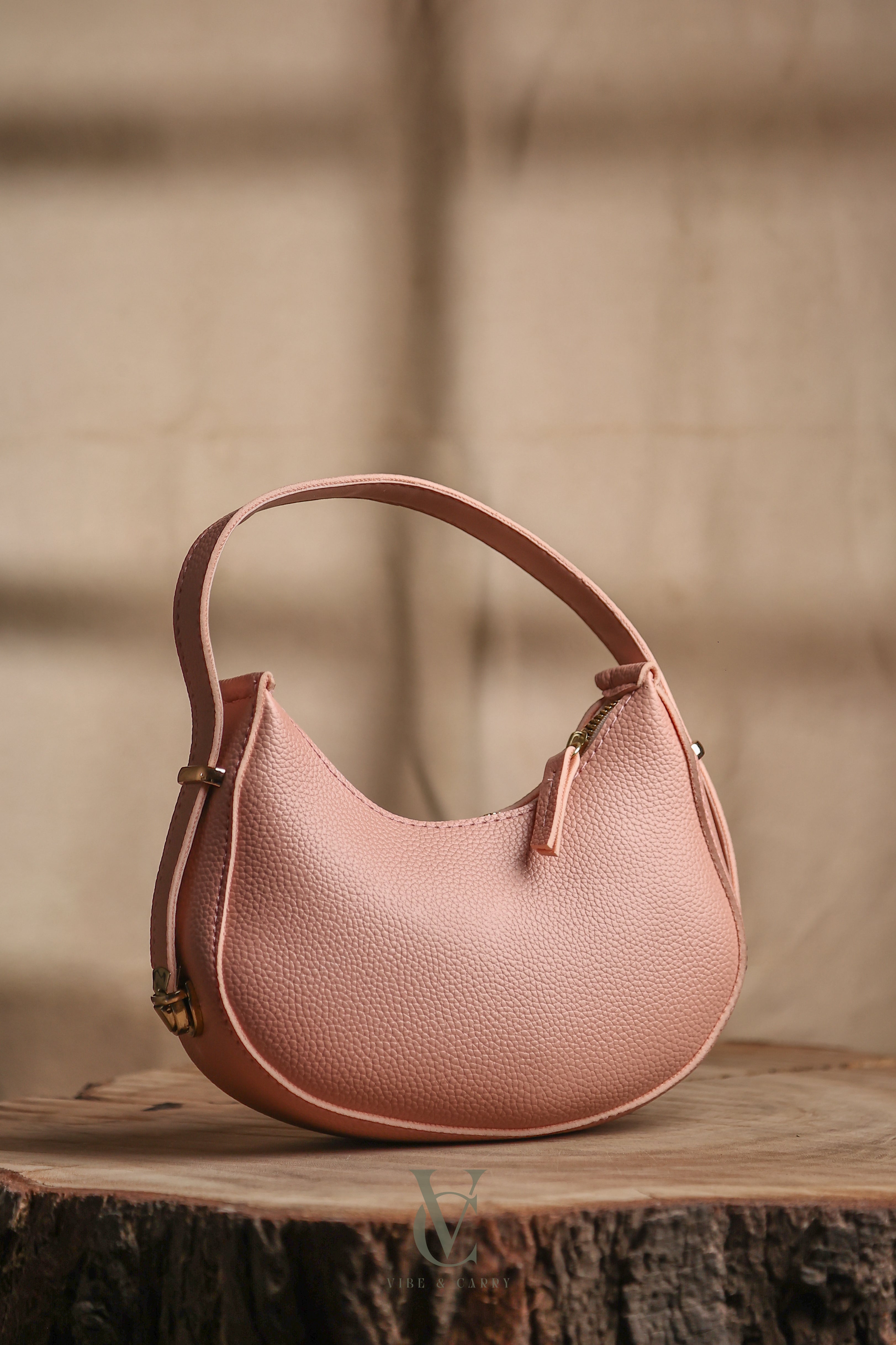 Half Moon Pink Bag