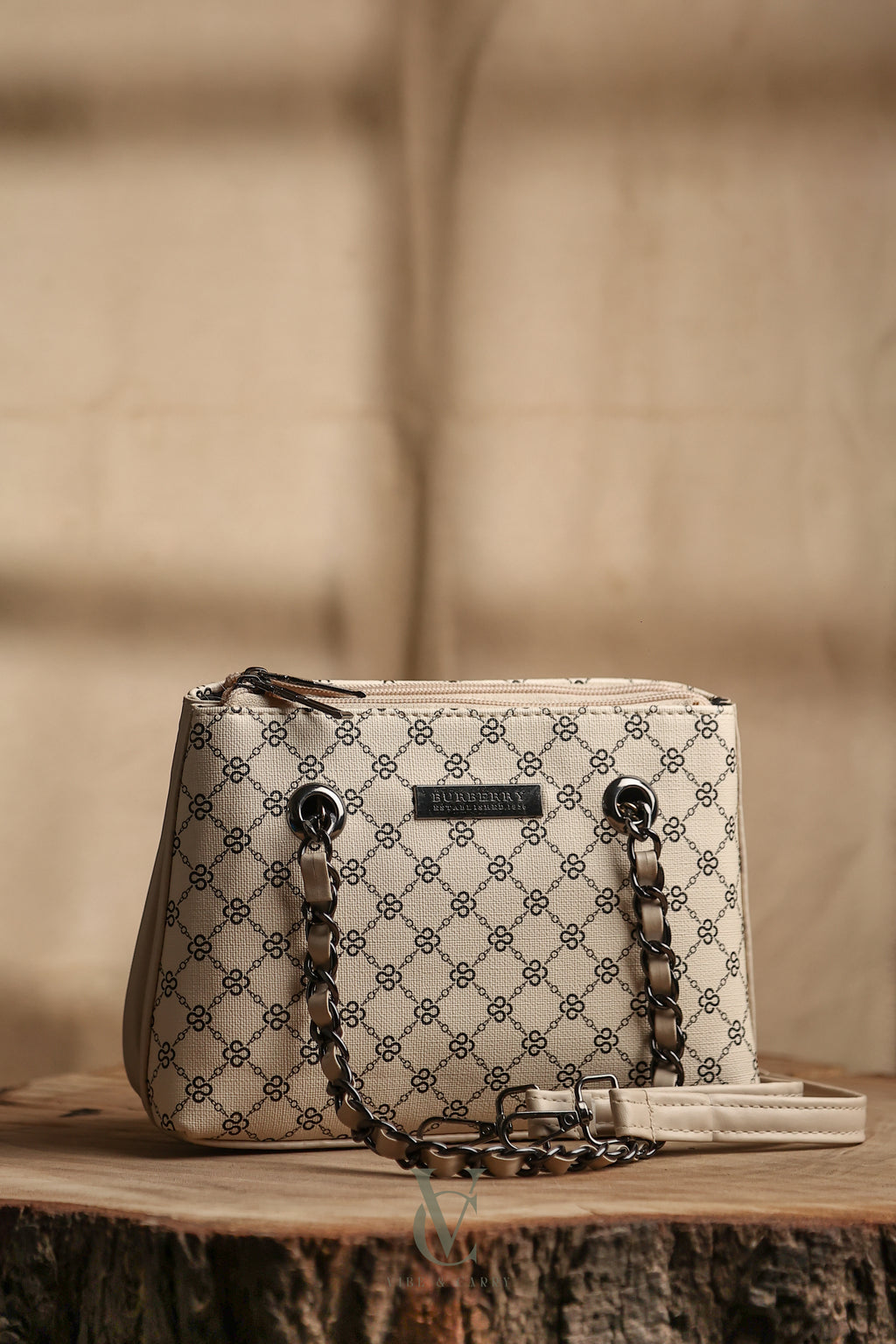 Burberry Cream Dual Zip Classic