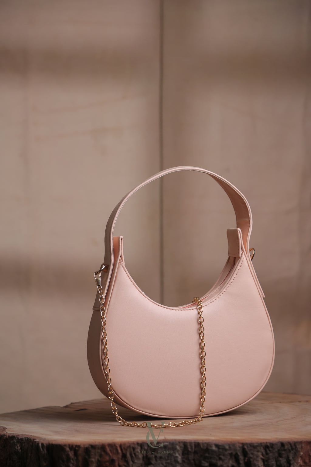 Half Moon Powder Pink Bag