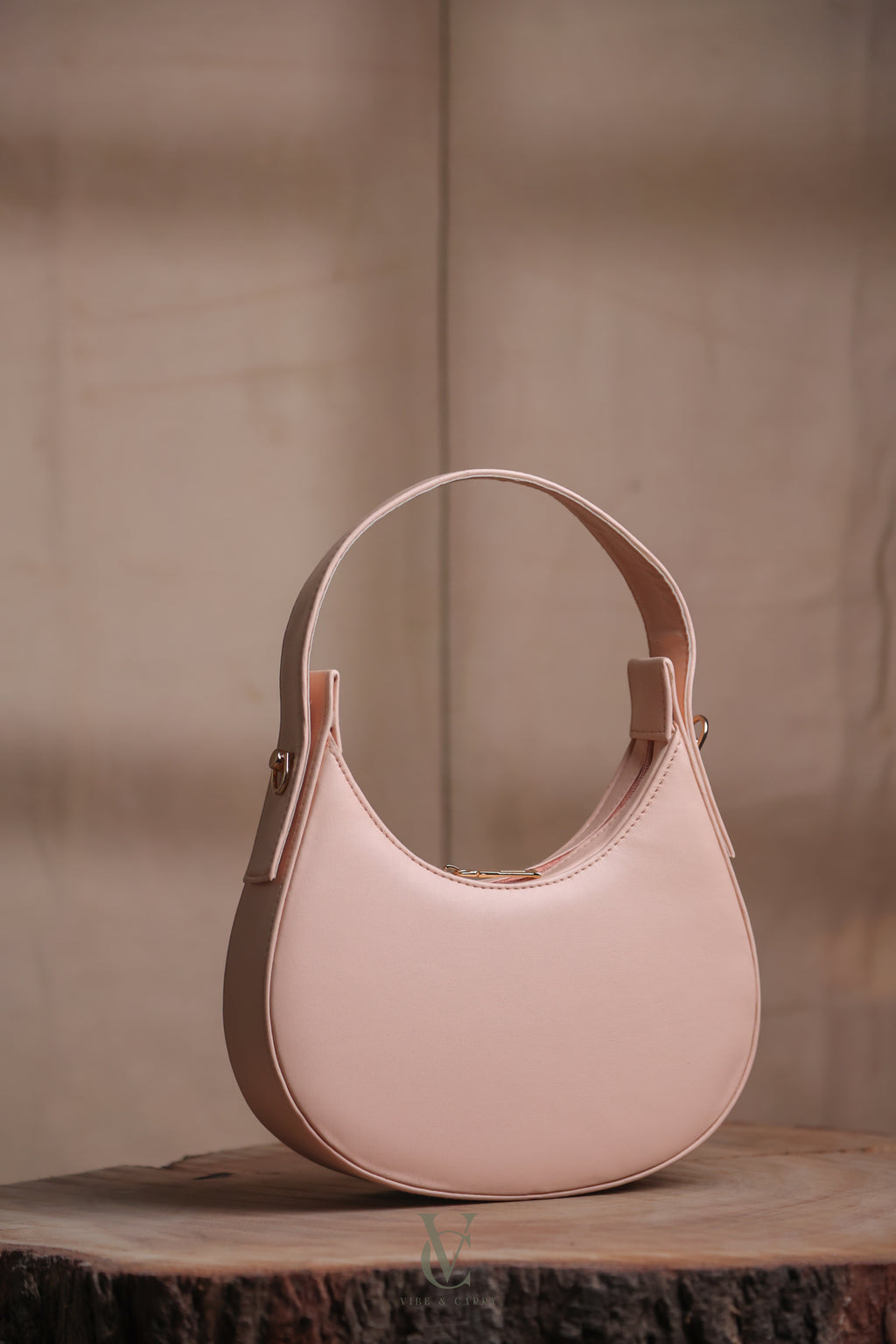 Half Moon Powder Pink Bag