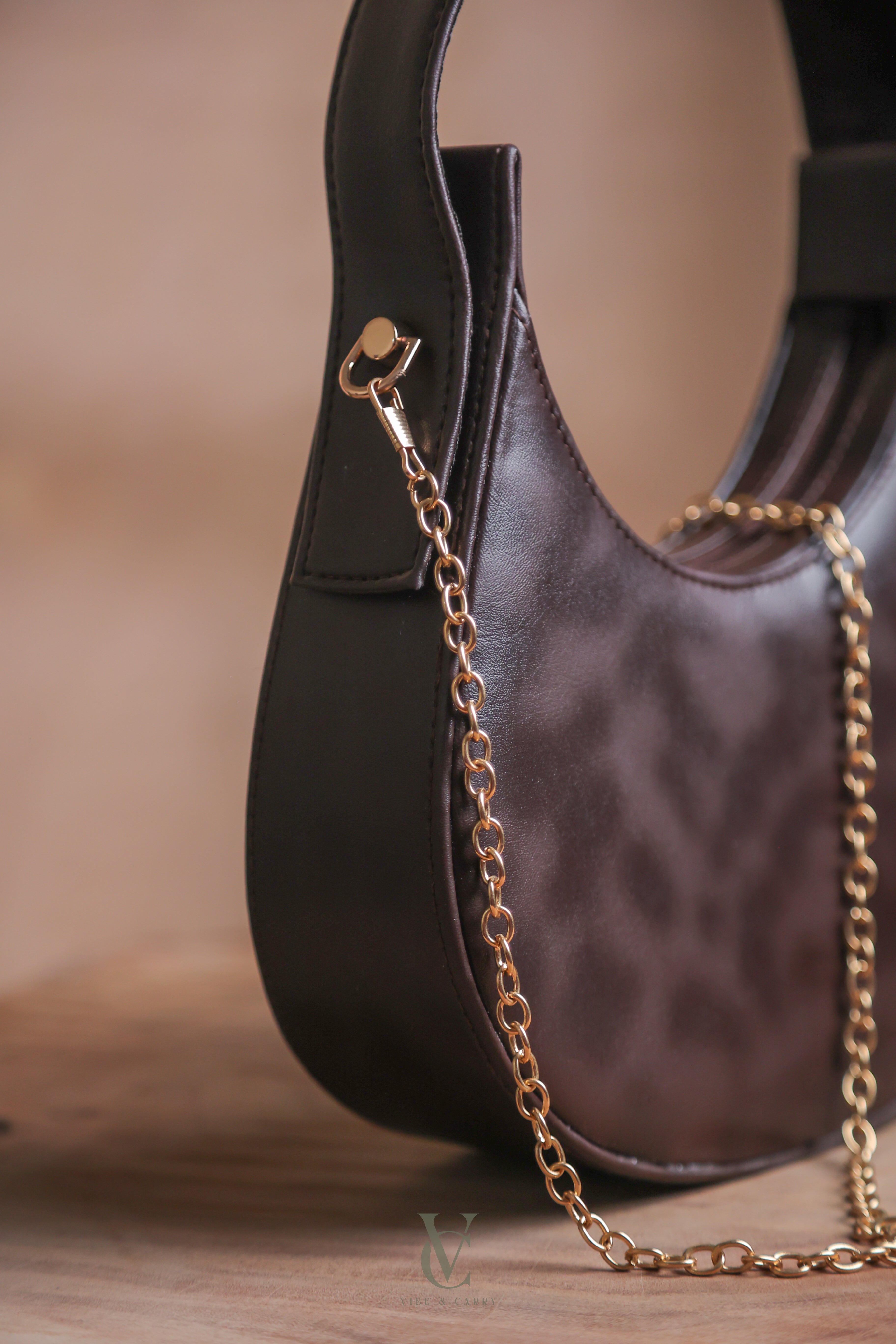 Half Moon Mocha Swirl Bag