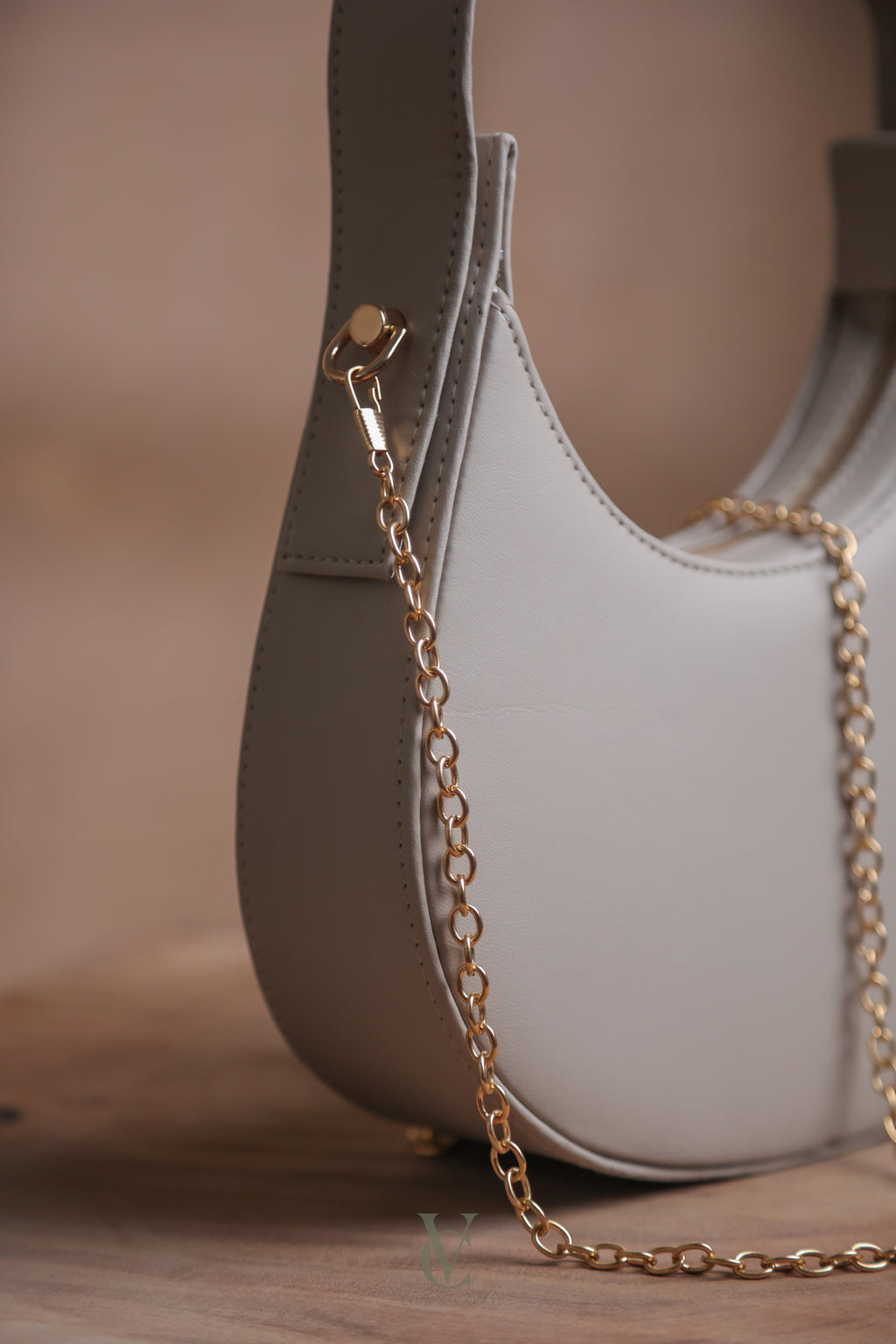 Half Moon Ash Grey Bag