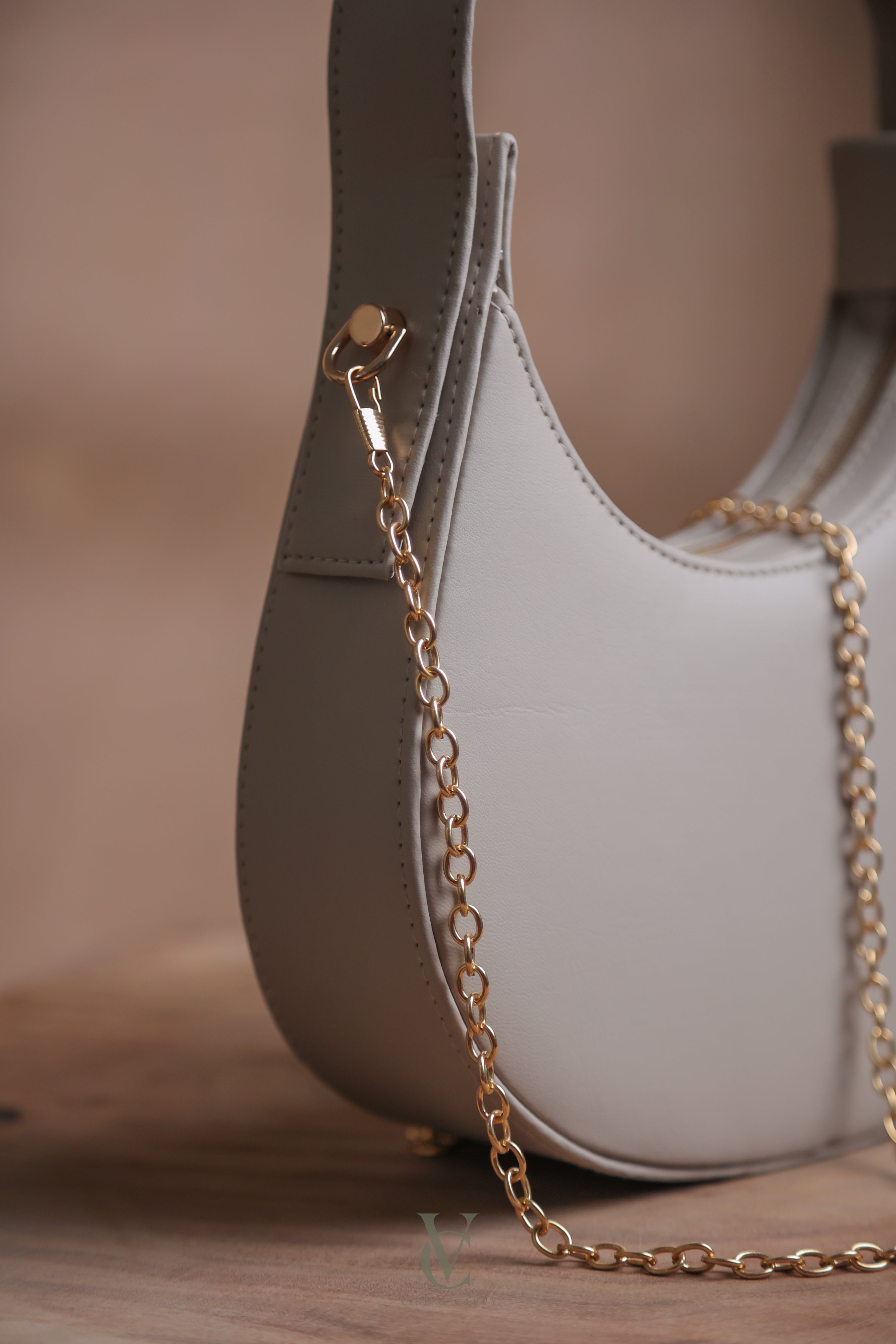 Half Moon Ash Grey Bag