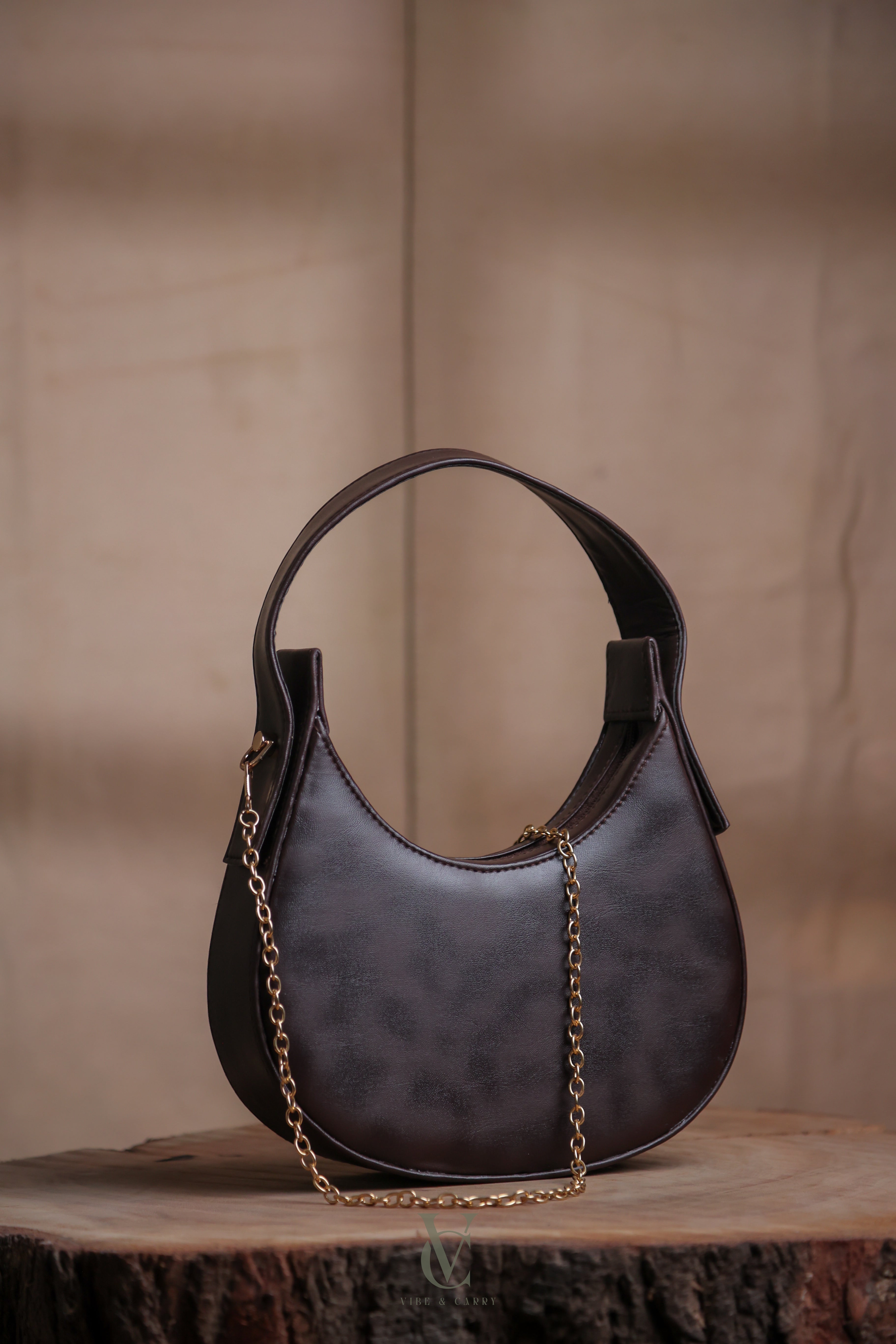 Half Moon Mocha Swirl Bag