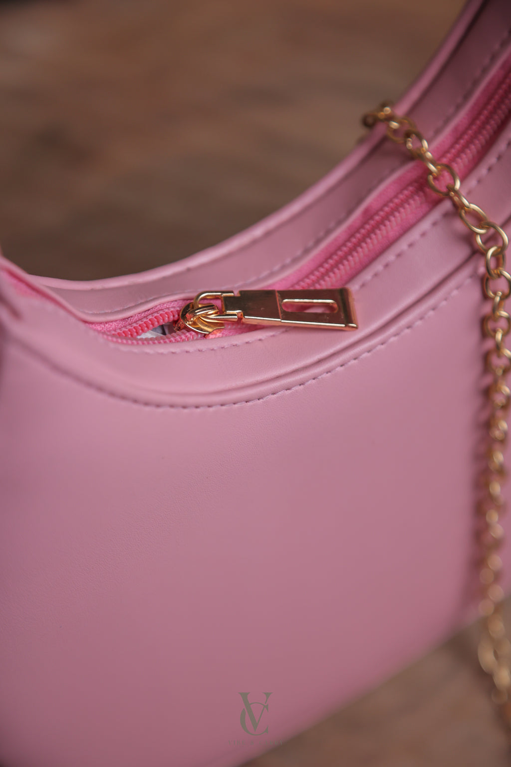 Half Moon Soft Pink Bag