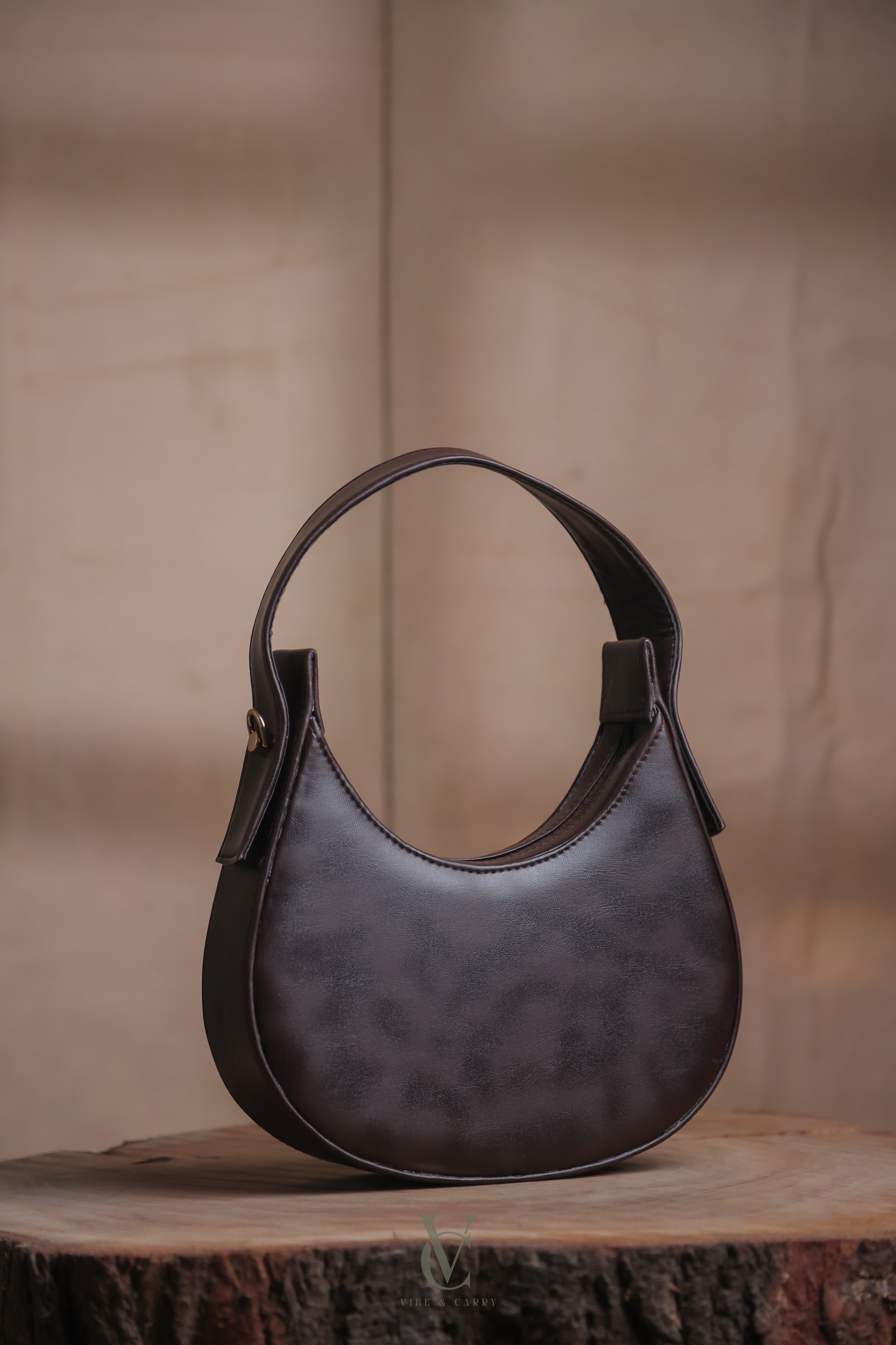 Half Moon Mocha Swirl Bag