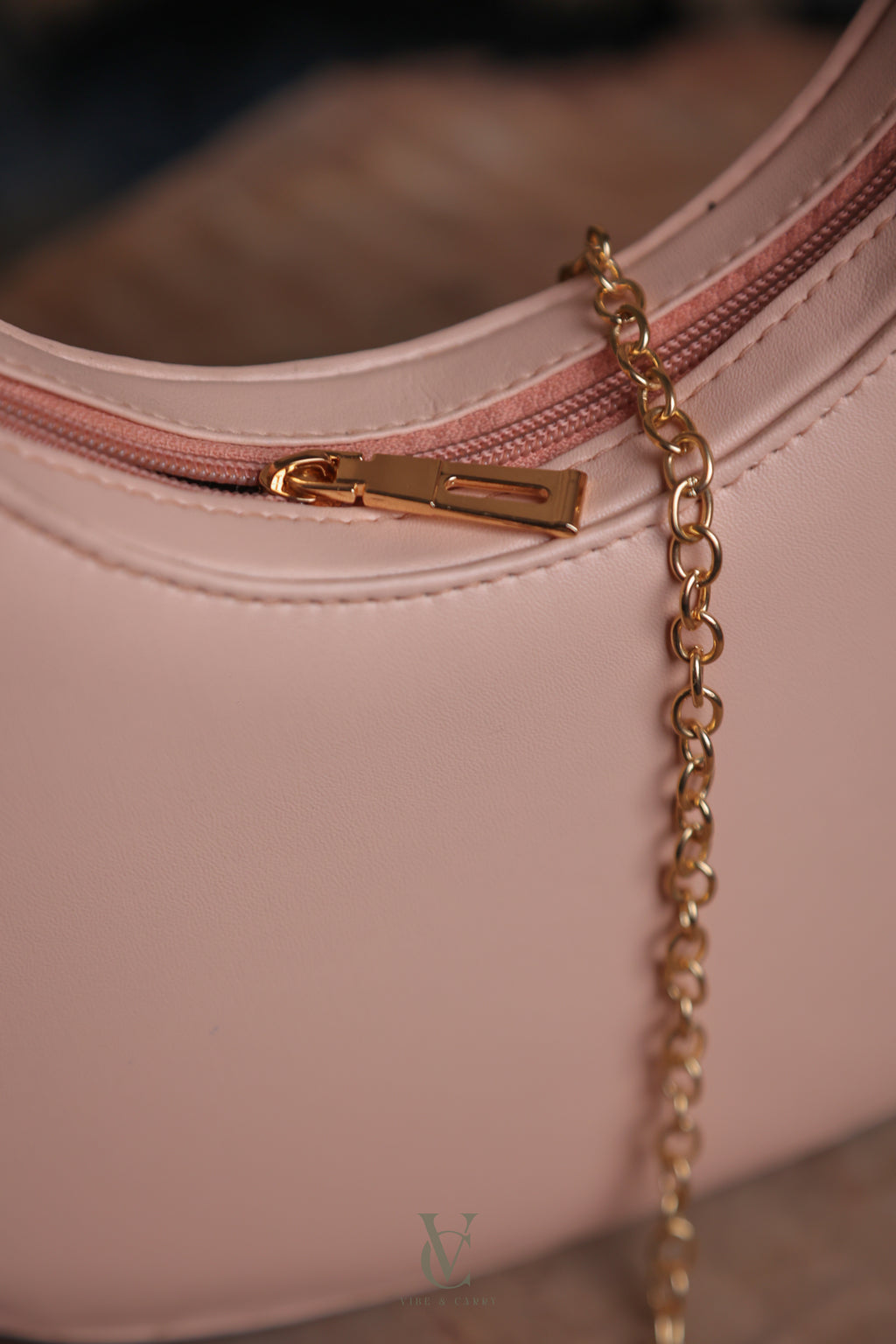 Half Moon Powder Pink Bag