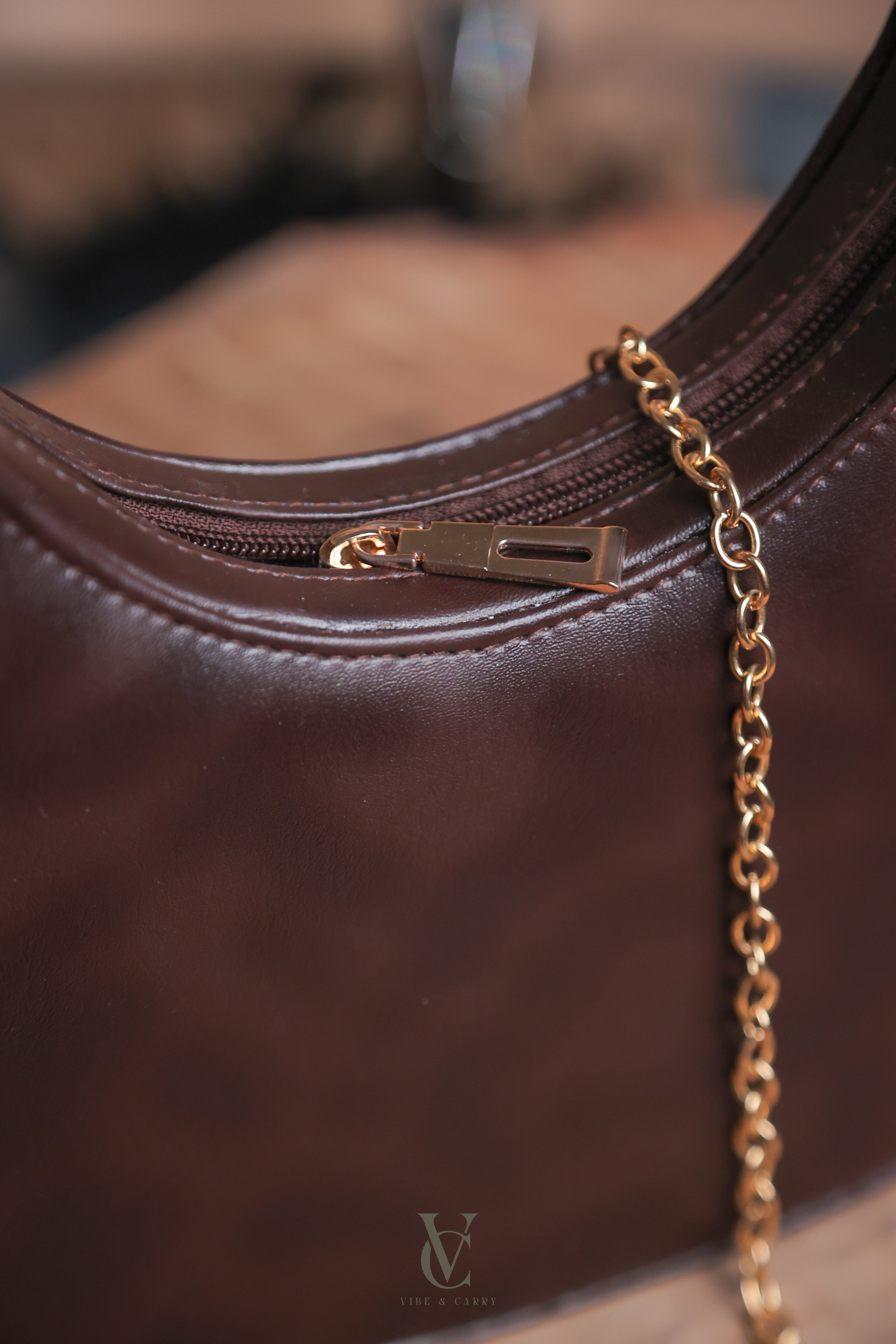 Half Moon Mocha Swirl Bag