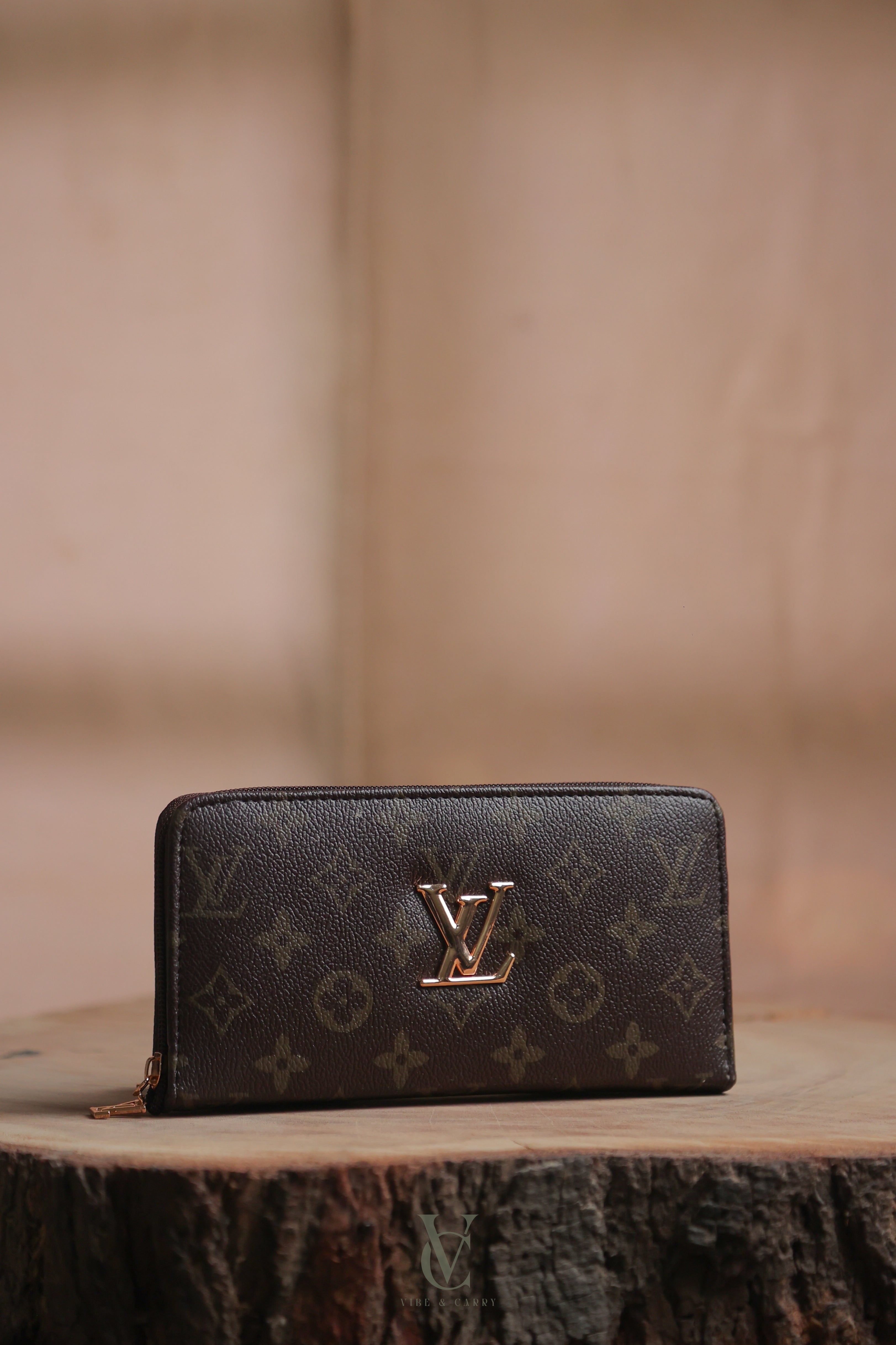 LV Signature Clutch Wallet Brown