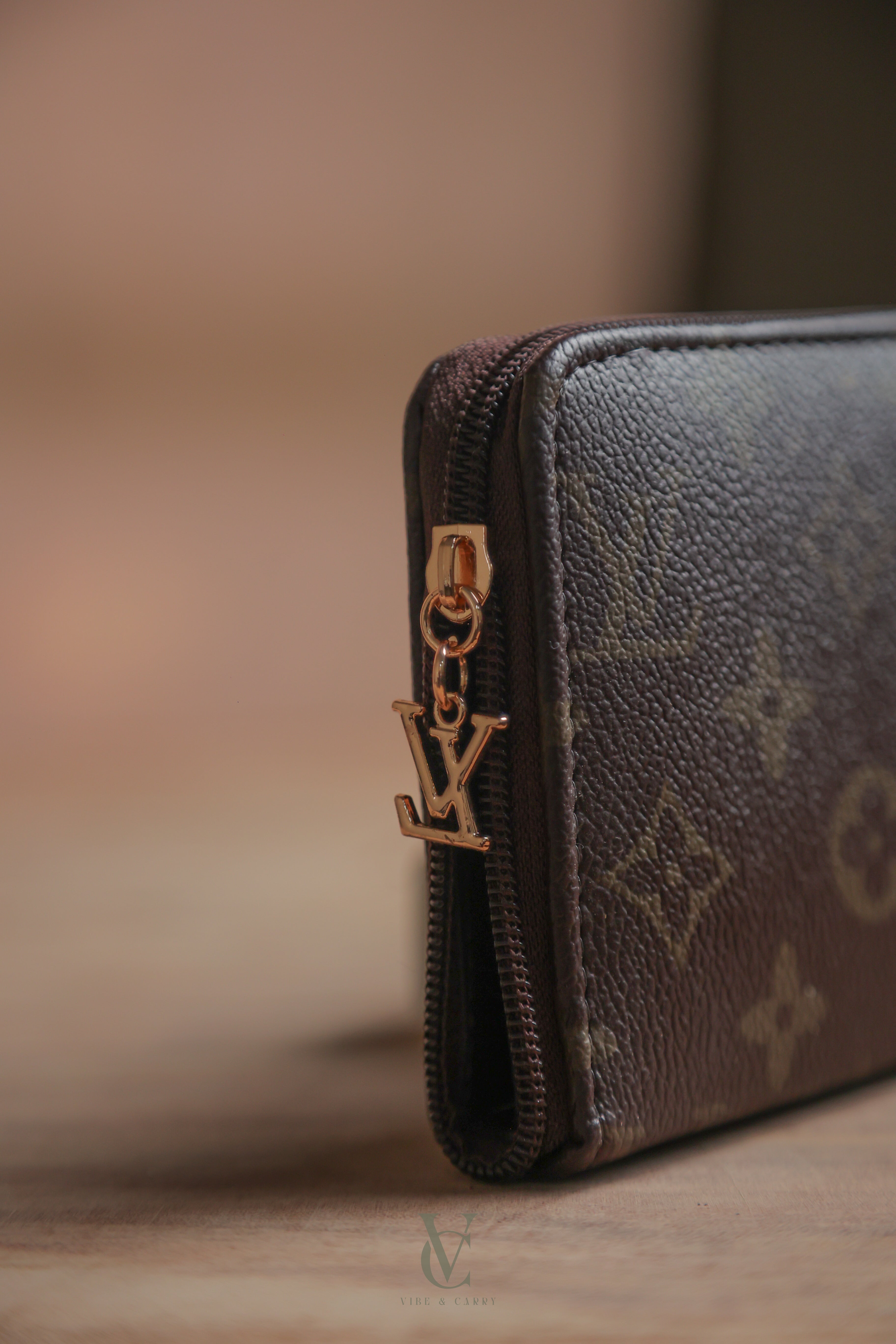 LV Signature Clutch Wallet Brown
