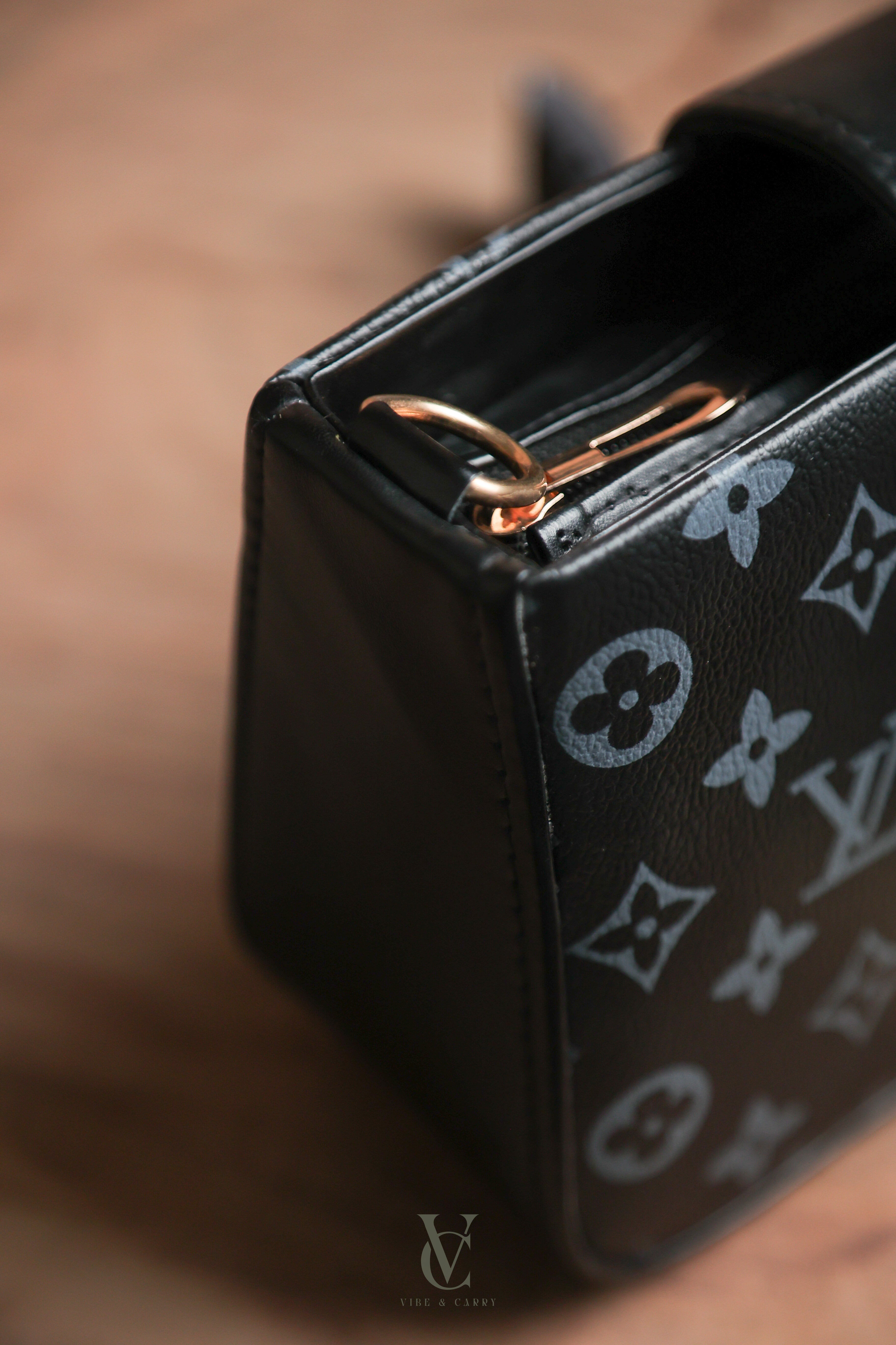 LV Signature Black Charm