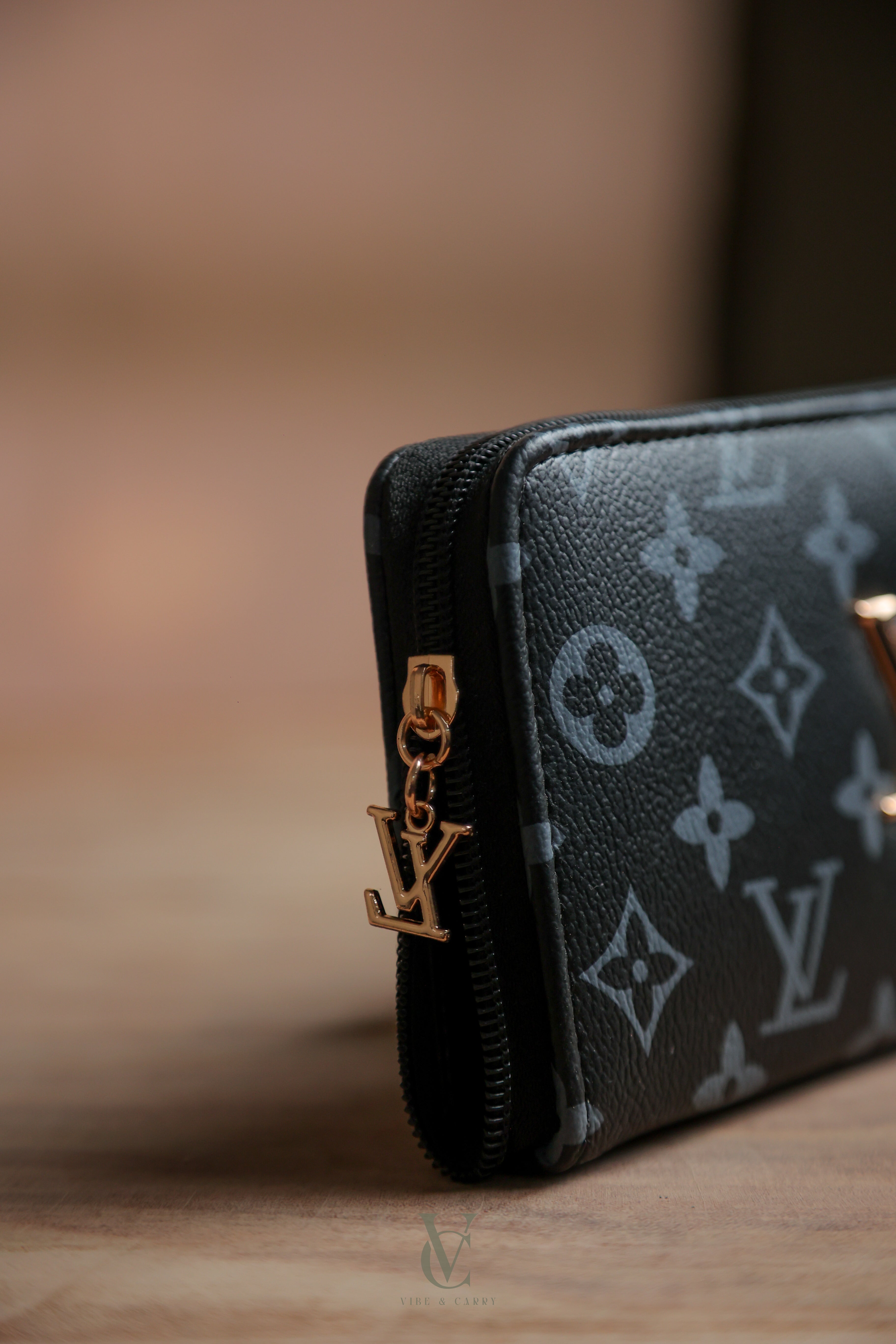 LV Signature Clutch Wallet Black