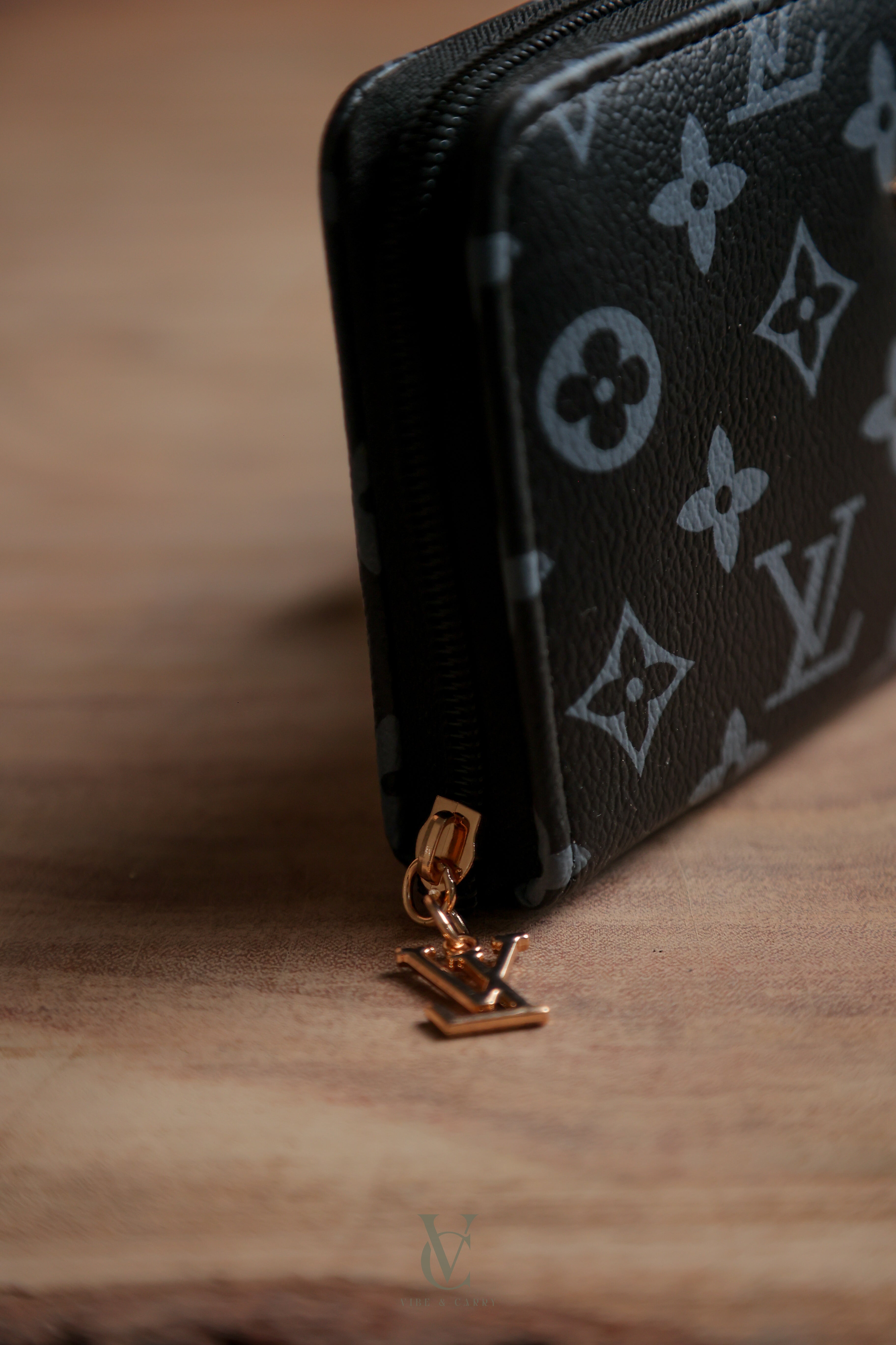 LV Signature Clutch Wallet Black
